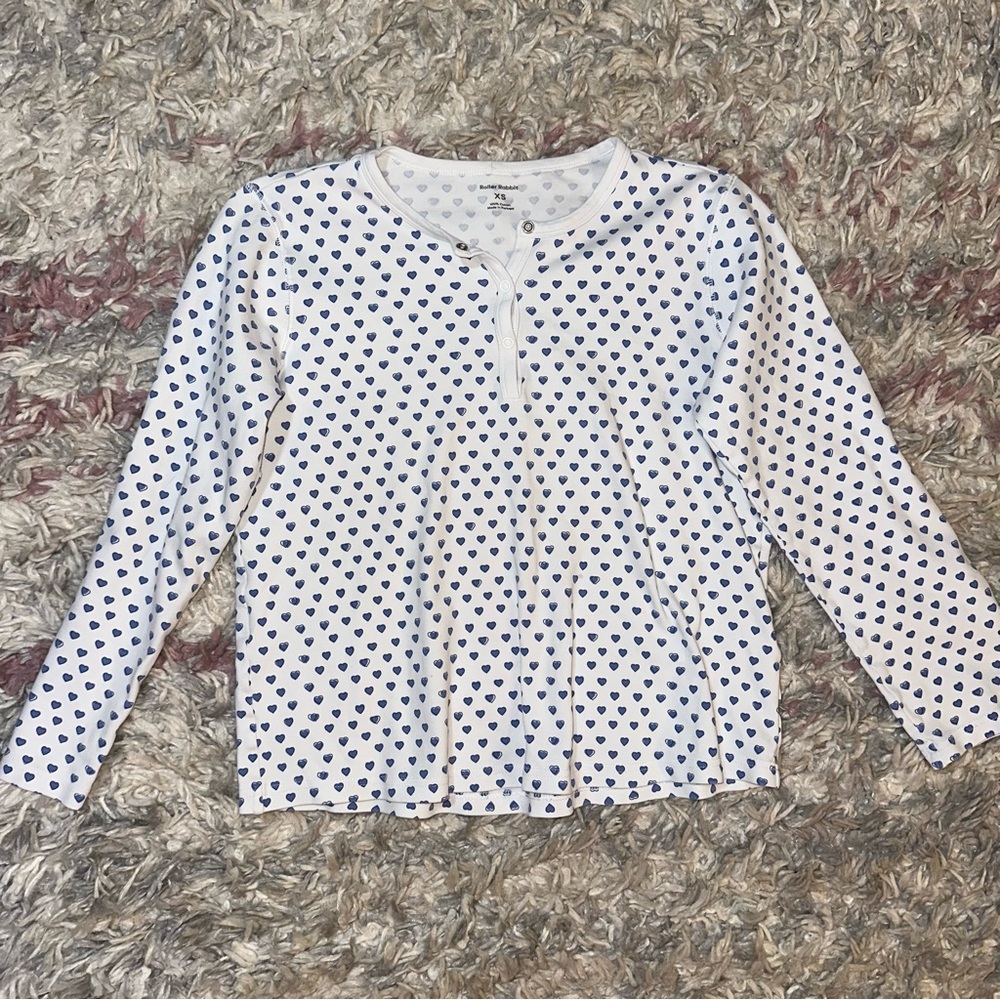 Roller Rabbit pajama long sleeve top XS